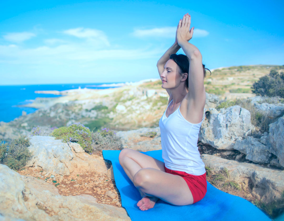 beach yoga